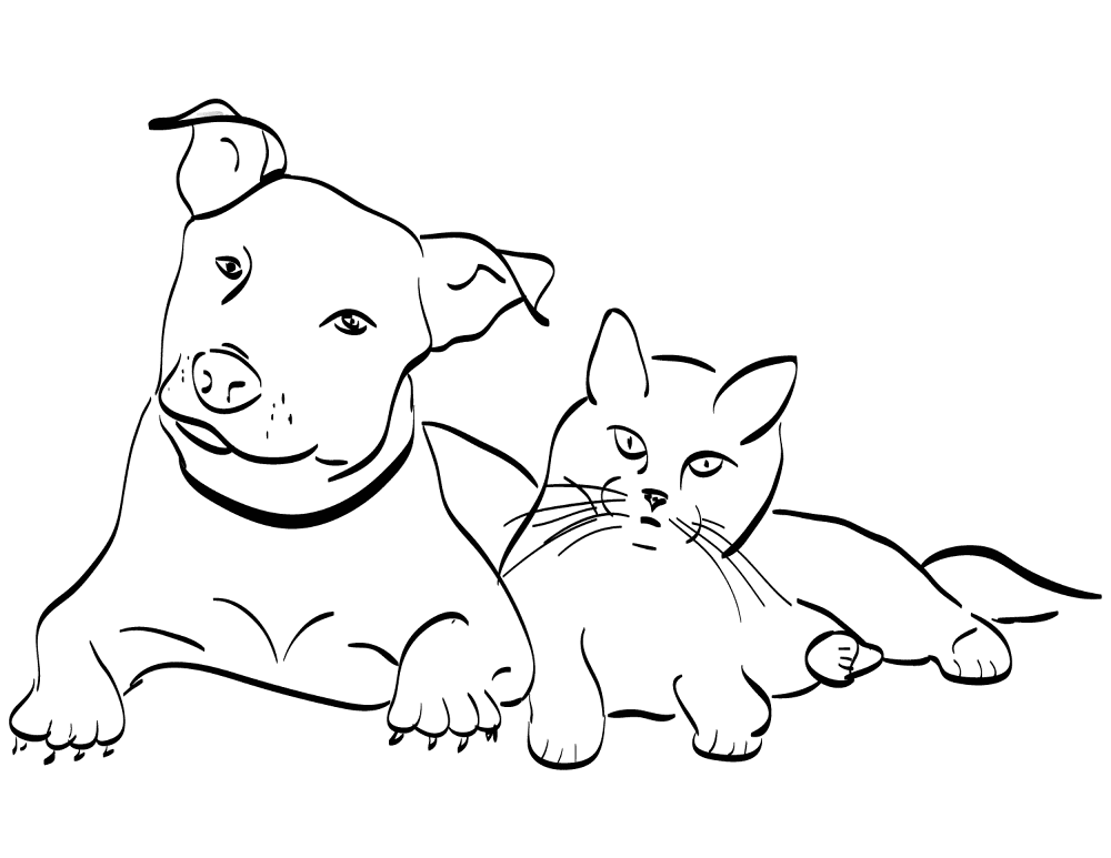 Desenho de Amizade para colorir e imprimir: número 4