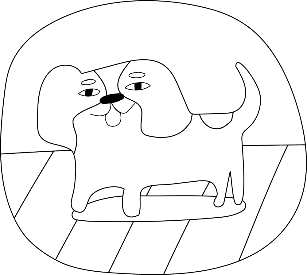 Desenho de Amizade para colorir e imprimir: número 6