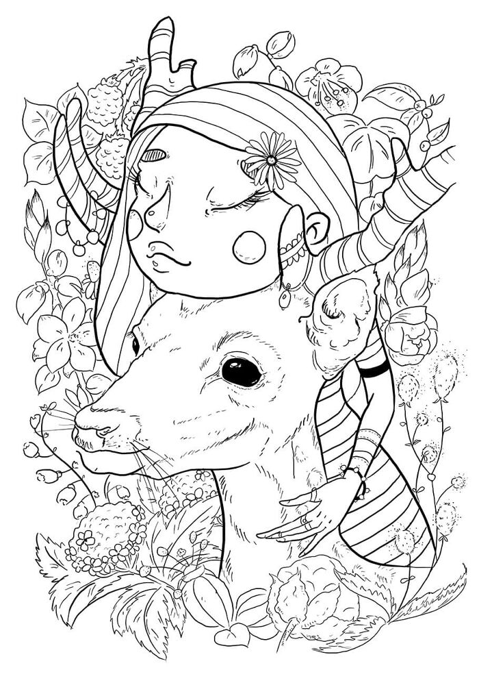 Desenho de Amizade para colorir e imprimir: número 21