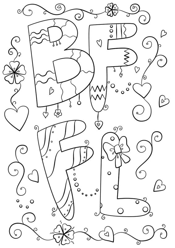 Desenho de Amizade para colorir e imprimir: número 29