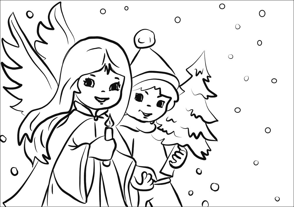 Desenho de Amizade para colorir e imprimir: número 38