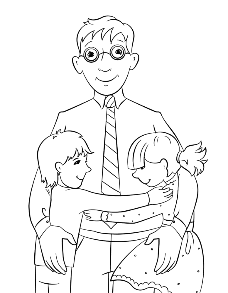 Desenho de Amizade para colorir