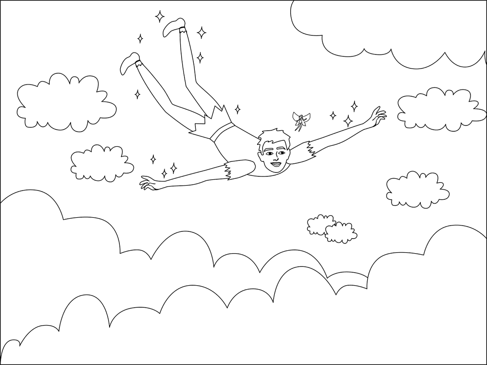 Desenho de Amizade para colorir