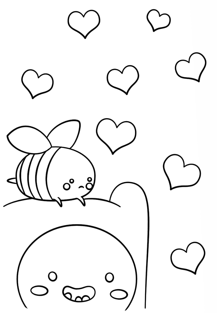 Desenho de Amizade para colorir