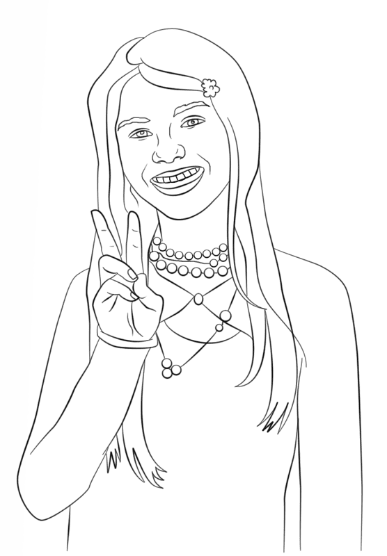 Desenho de Amizade para colorir