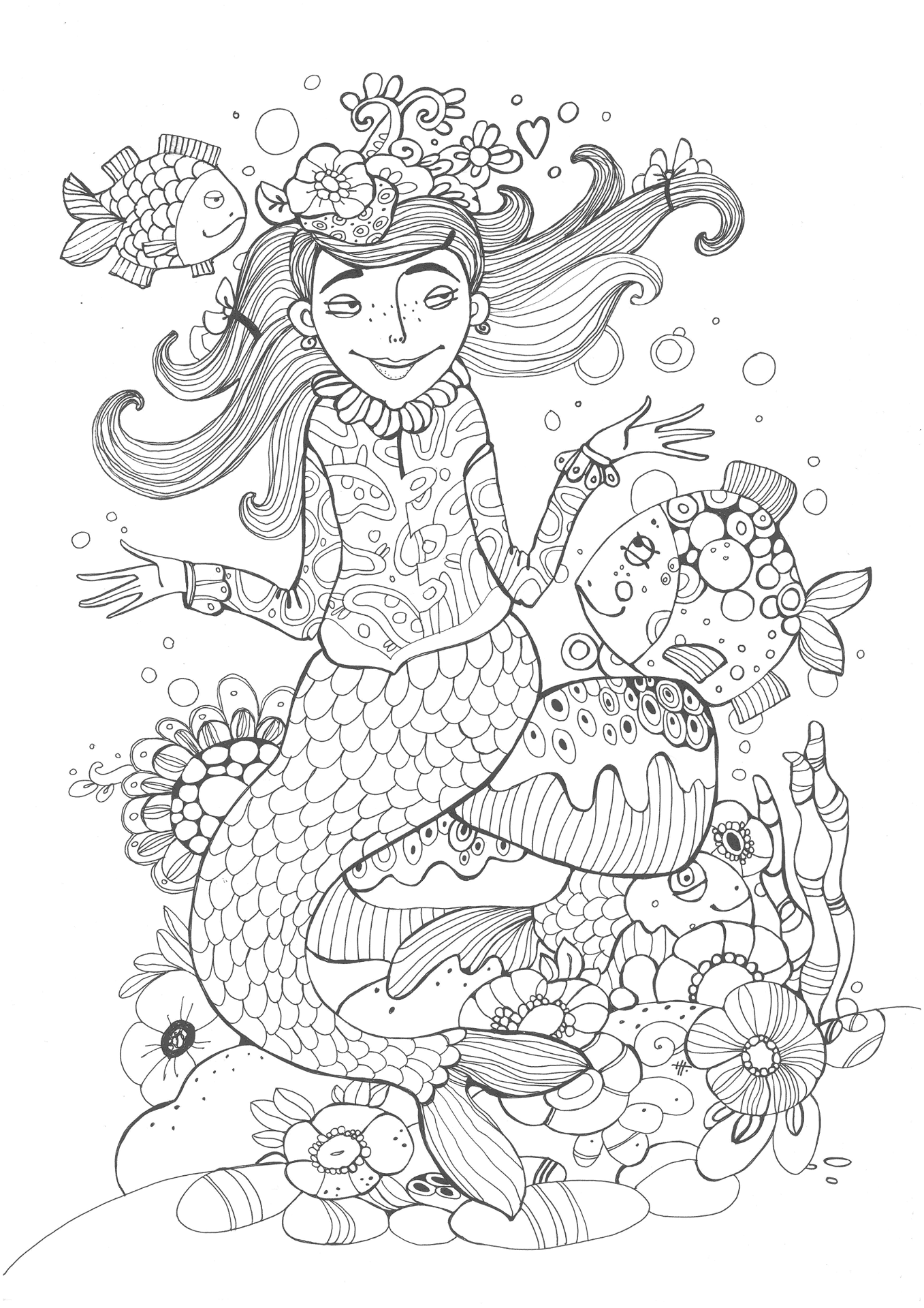 Desenho de Amizade para colorir