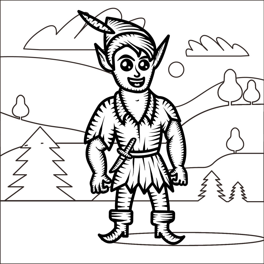 Desenho de Amizade para colorir