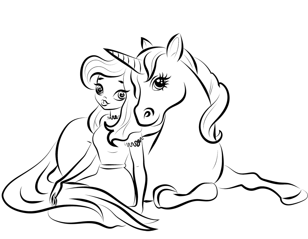 Desenho de Amizade para colorir
