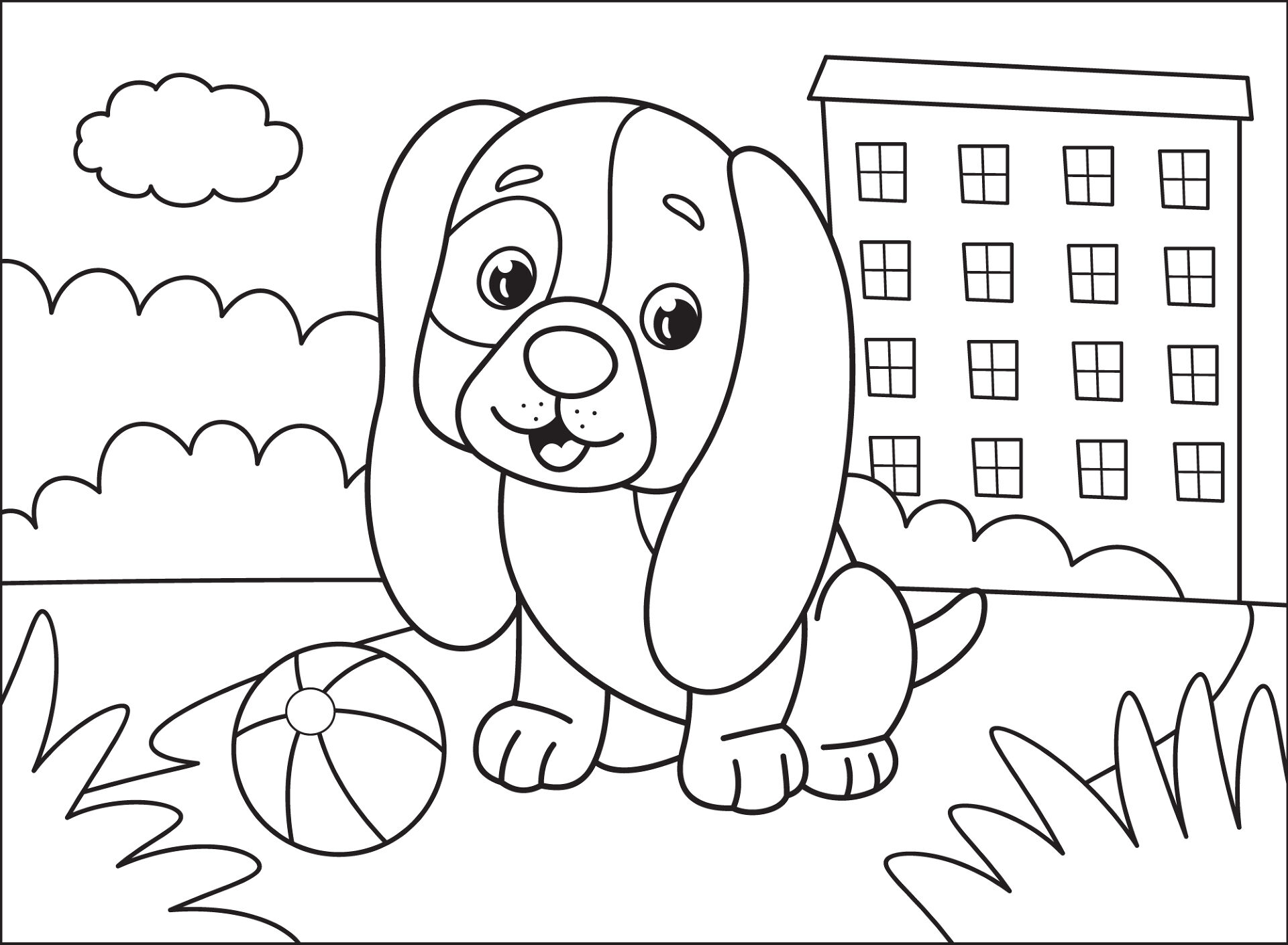 Desenho de Amizade para colorir