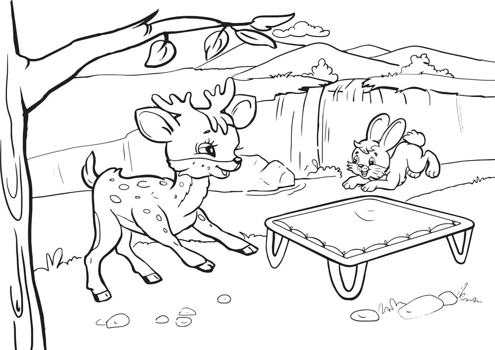 Desenho de Amizade para colorir