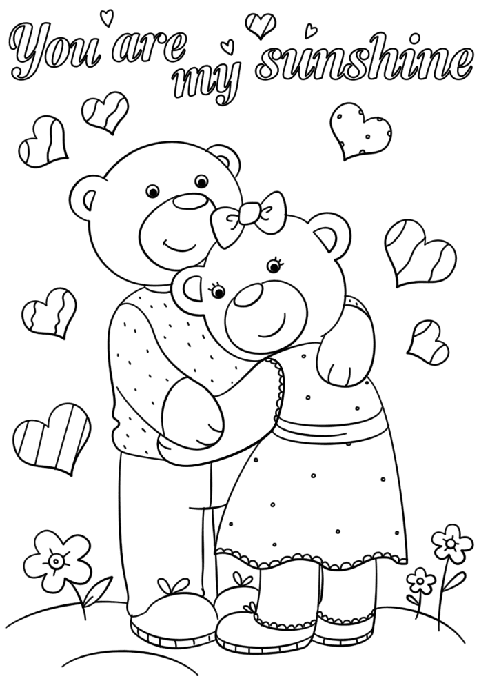 Desenho de Amizade para colorir
