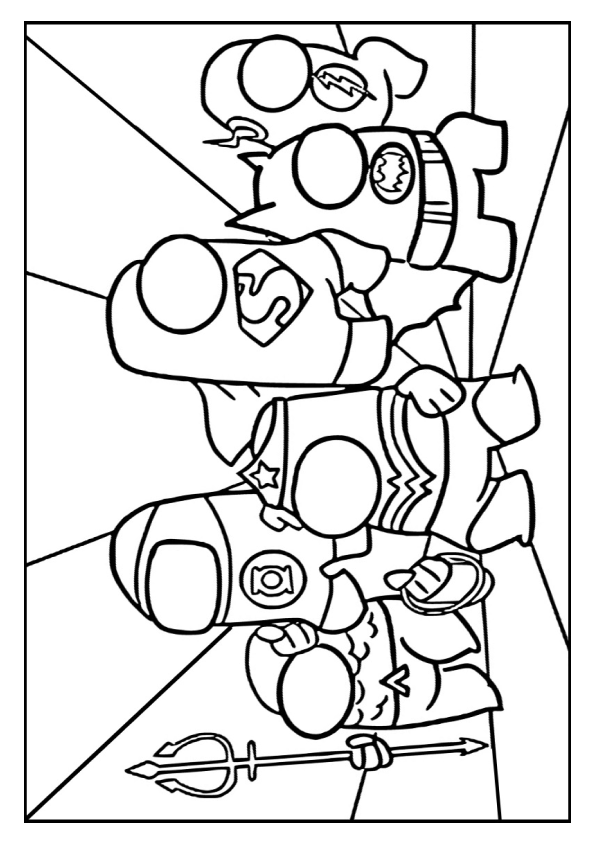 Desenho de Among Us para colorir e imprimir: número 6