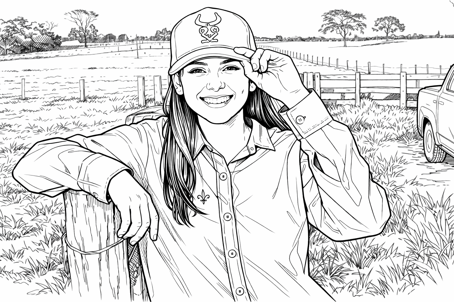 Desenho de Ana Castela para colorir e imprimir: número 1