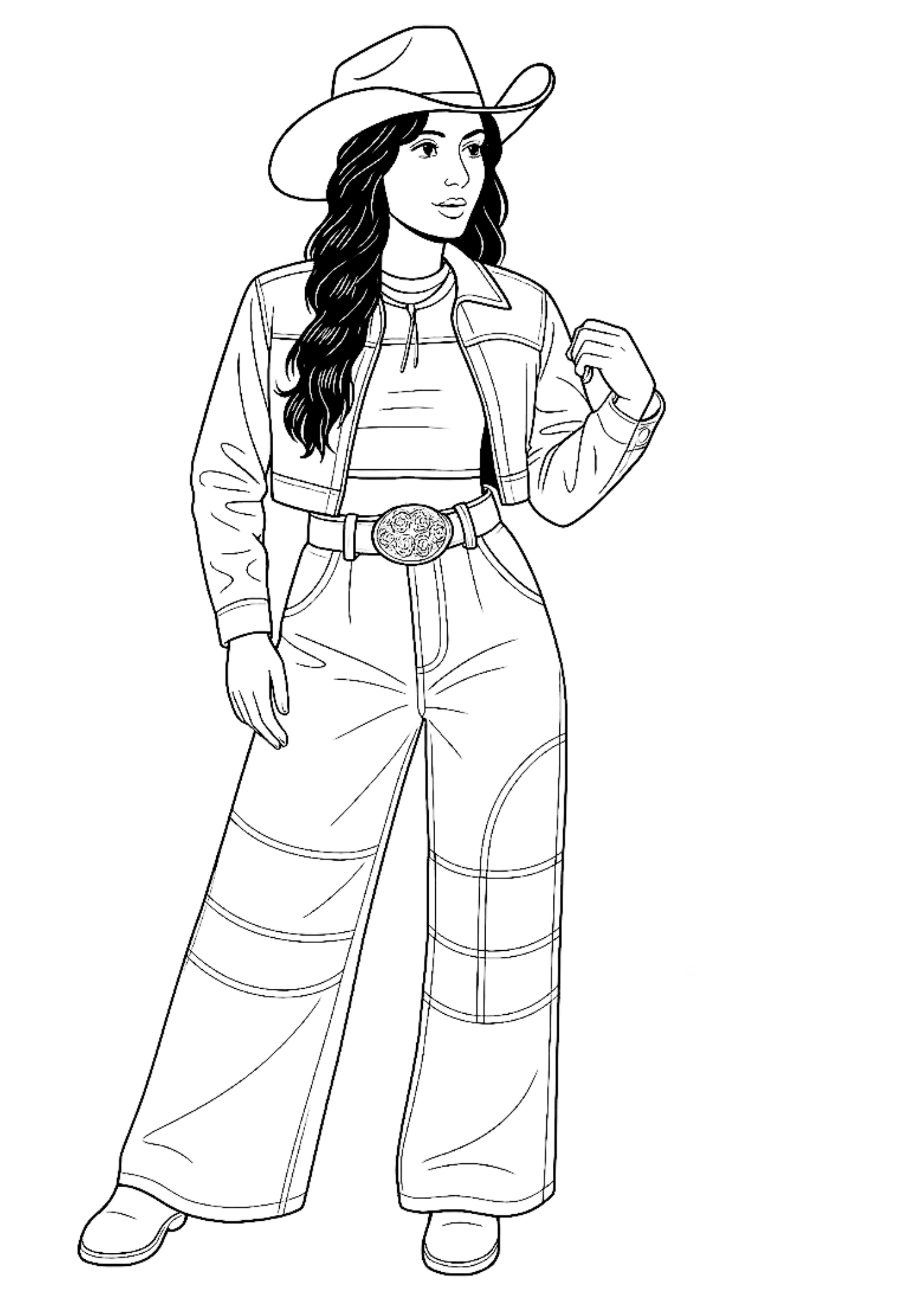 Desenho de Ana Castela para colorir e imprimir: número 4