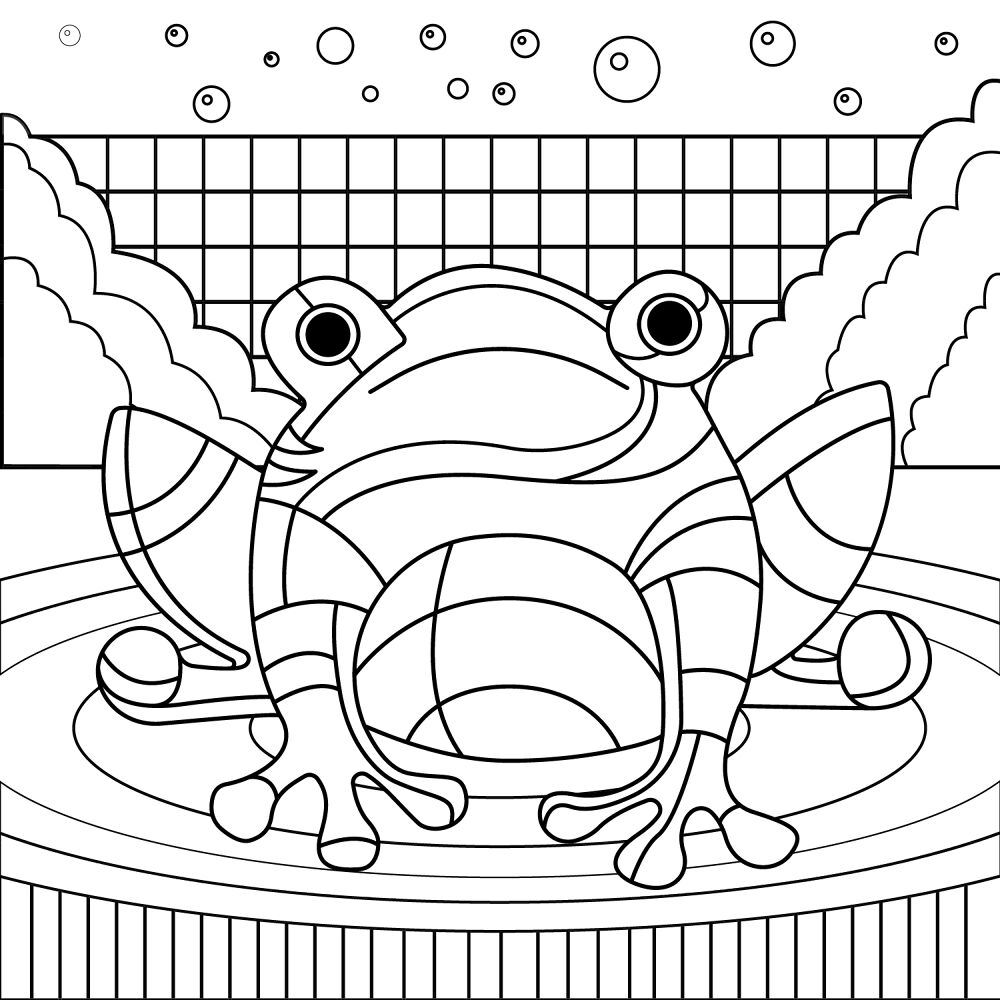Desenho de Anfíbios para colorir e imprimir: número 20