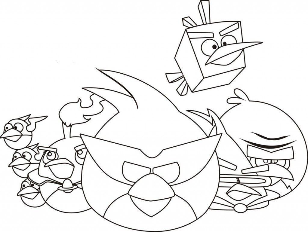 Desenho de Angry Birds para colorir e imprimir: número 11