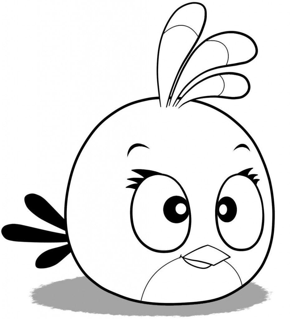 Desenho de Angry Birds para colorir e imprimir: número 15