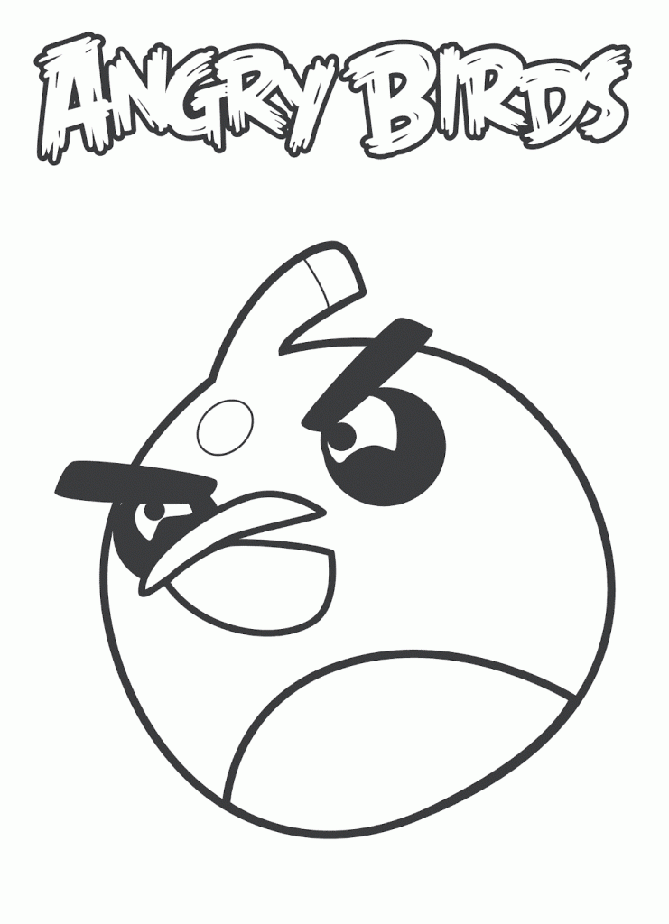 Desenho de Angry Birds para colorir e imprimir: número 17