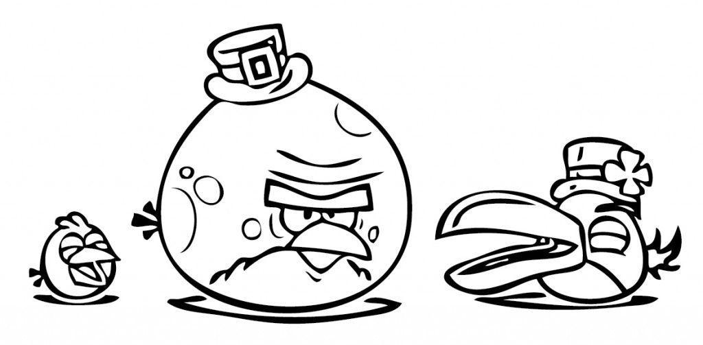 Desenho de Angry Birds para colorir e imprimir: número 20