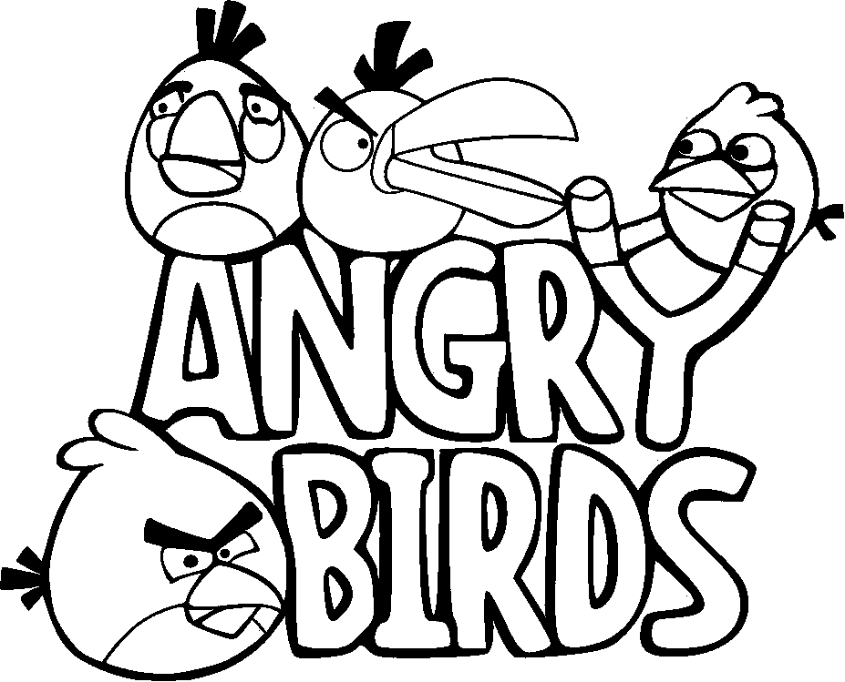 Desenho de Angry Birds para colorir e imprimir: número 22