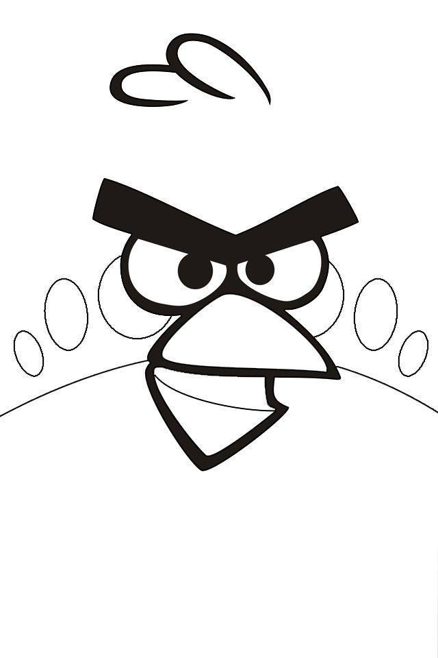 Desenho de Angry Birds para colorir e imprimir: número 23