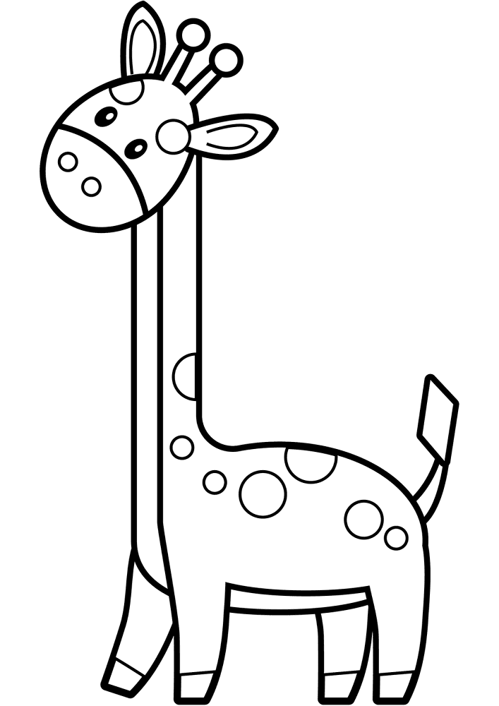 Desenho de Animais Africanos para colorir e imprimir: número 11