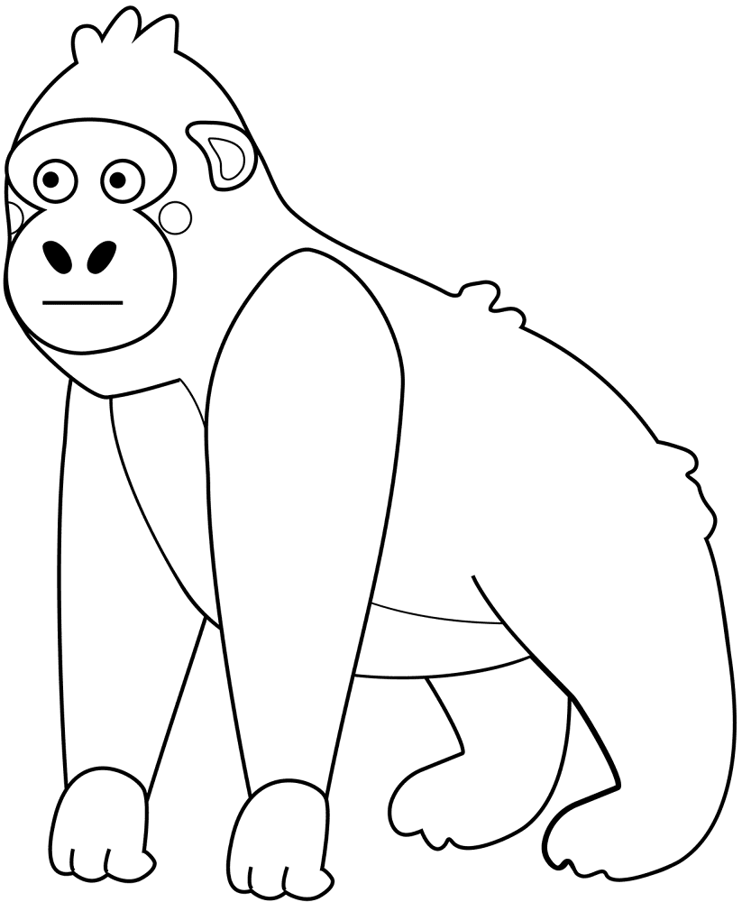 Desenho de Animais Africanos para colorir e imprimir: número 15