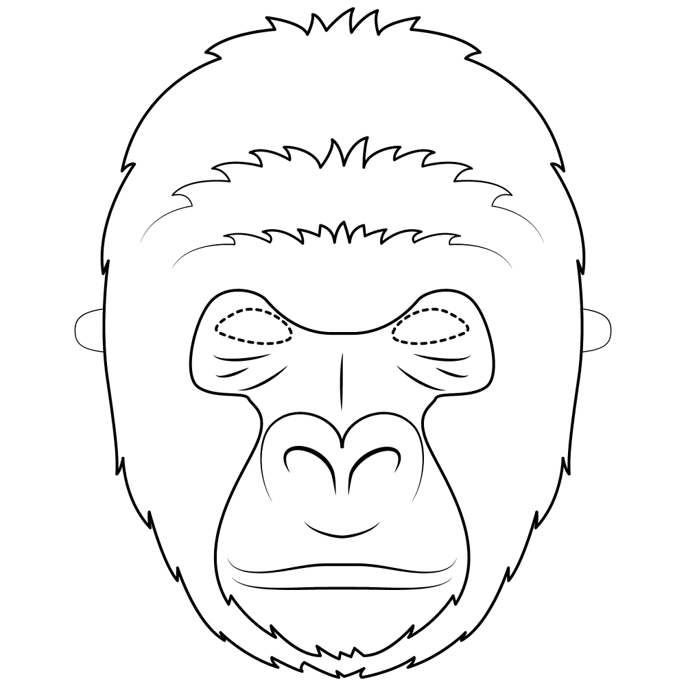 Desenho de Animais Africanos para colorir e imprimir: número 17
