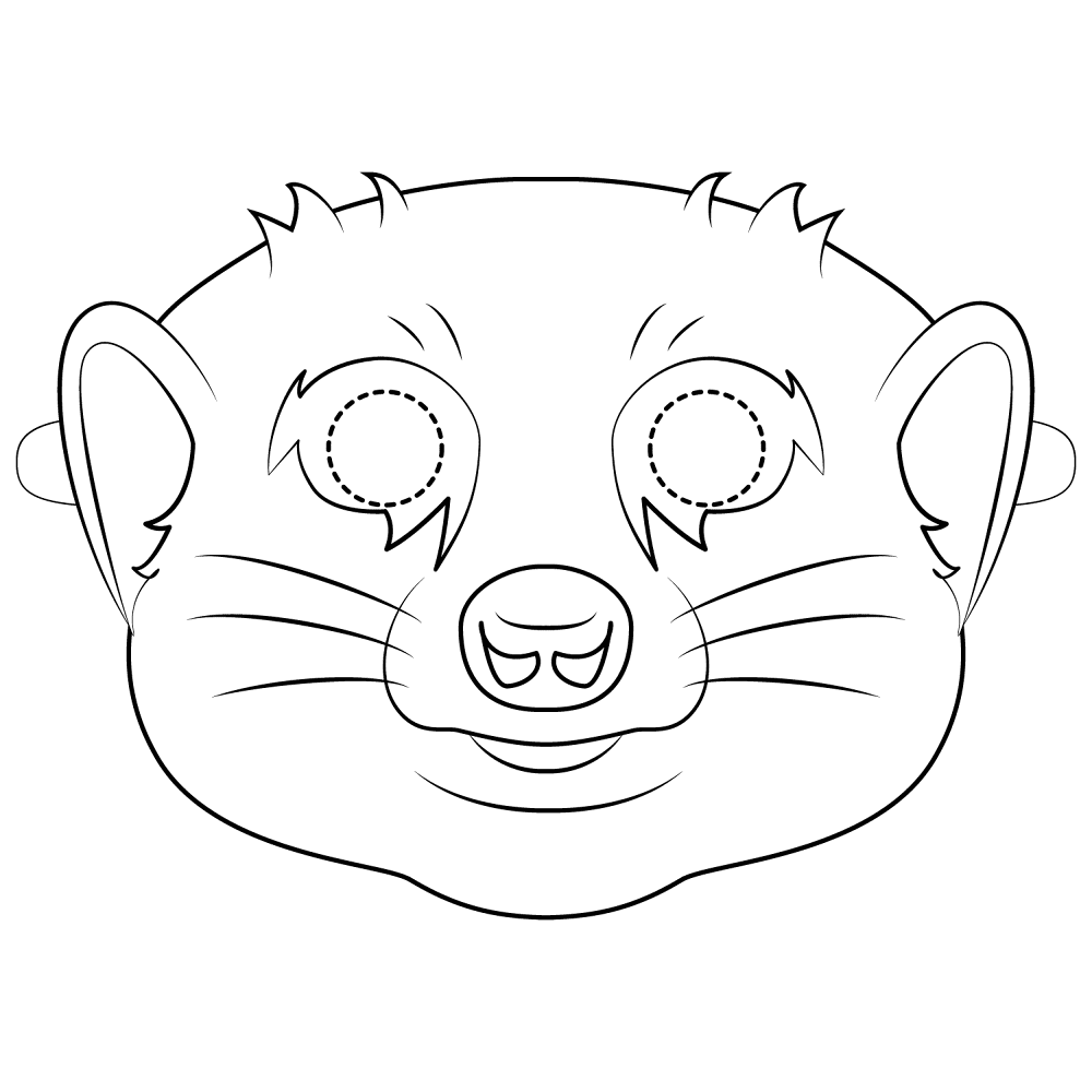 Desenho de Animais Africanos para colorir e imprimir: número 25