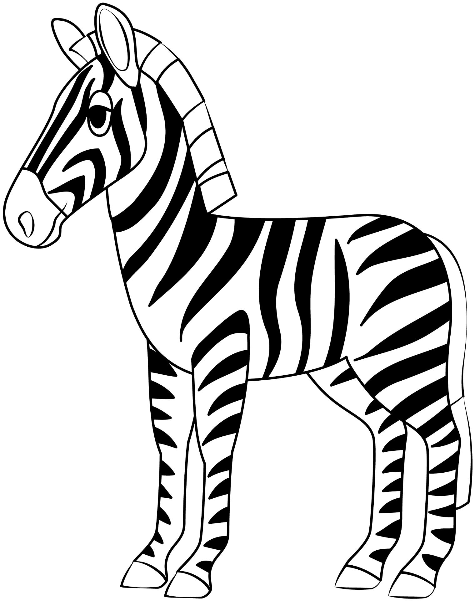 Desenho de Animais Africanos para colorir e imprimir: número 35