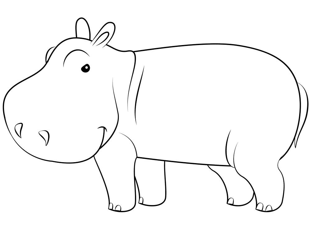 Desenho de Animais Ameaçados para colorir e imprimir: número 1