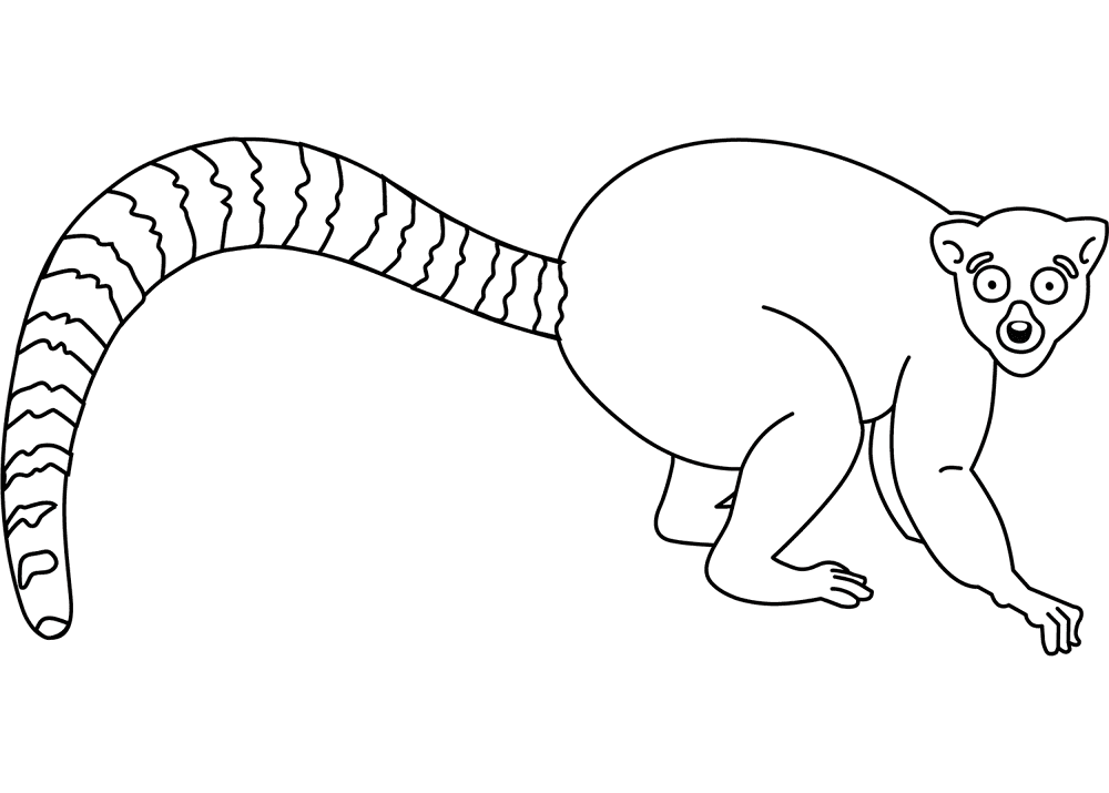 Desenho de Animais Ameaçados para colorir e imprimir: número 3