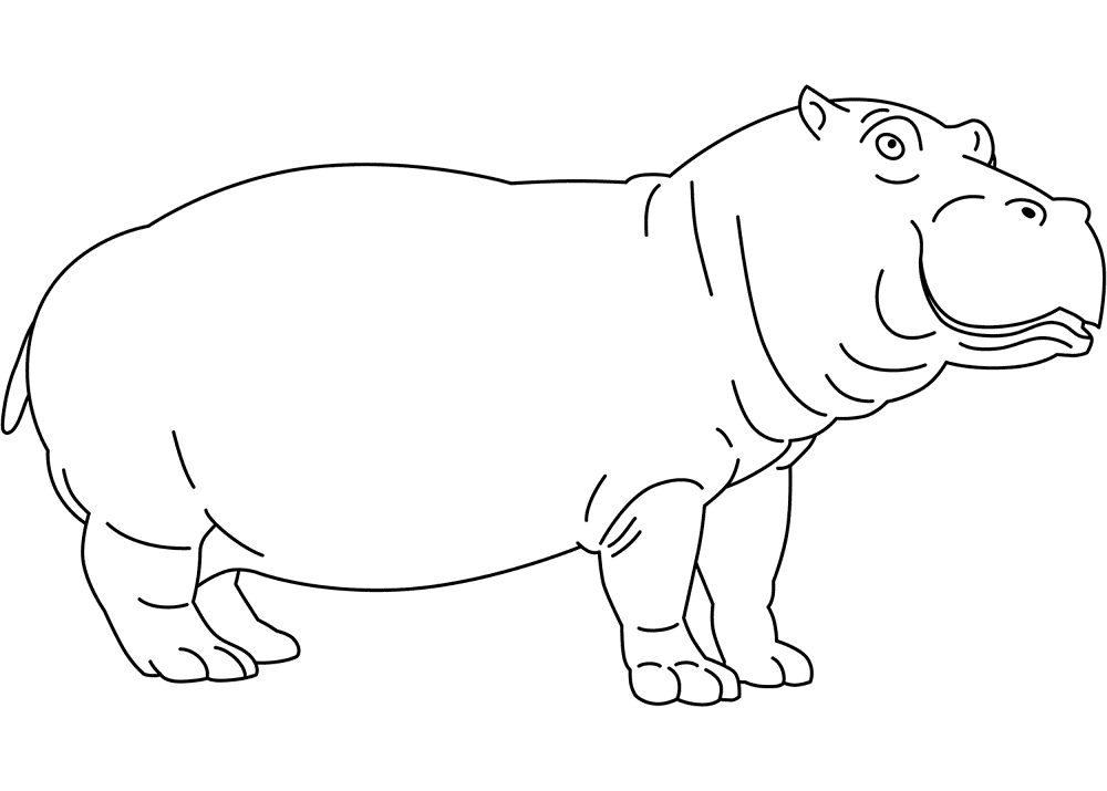 Desenho de Animais Ameaçados para colorir e imprimir: número 4
