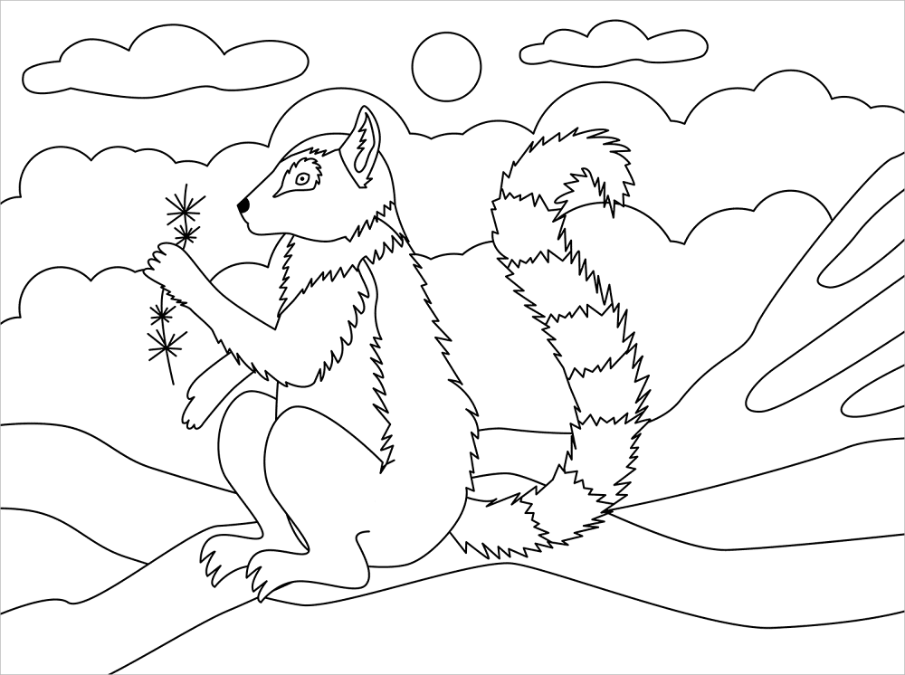 Desenho de Animais Ameaçados para colorir e imprimir: número 38
