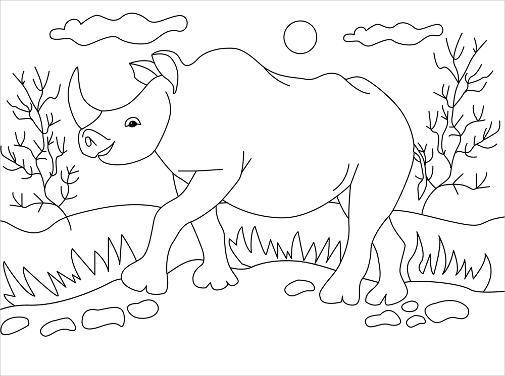 Desenho de Animais Ameaçados para colorir