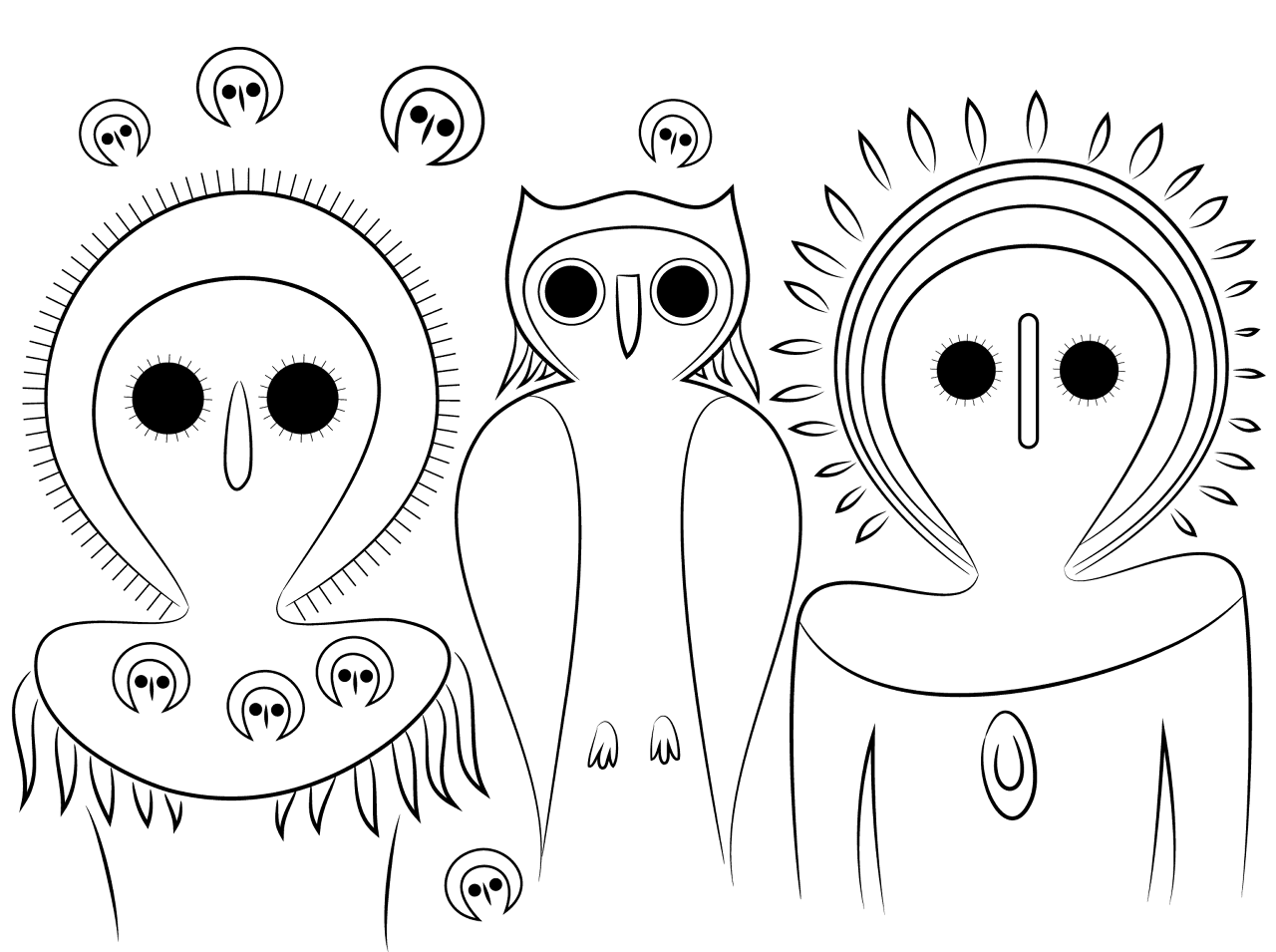 Desenho de Animais Australianos para colorir e imprimir: número 5