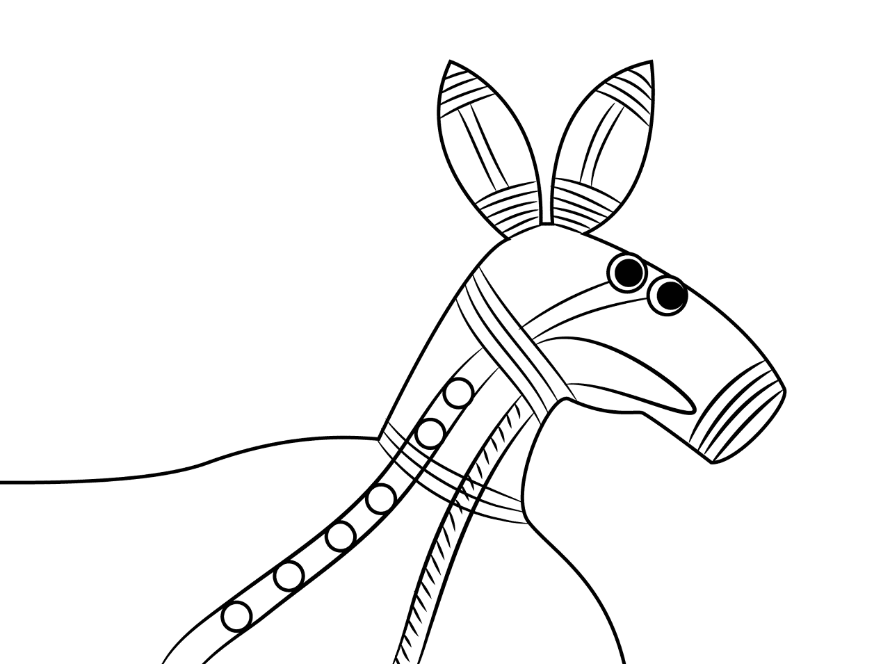 Desenho de Animais Australianos para colorir e imprimir: número 8