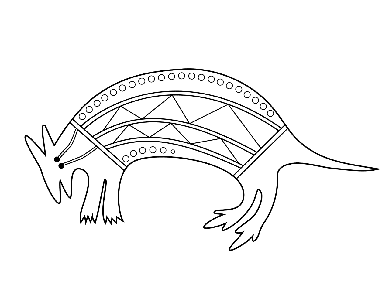Desenho de Animais Australianos para colorir e imprimir: número 9