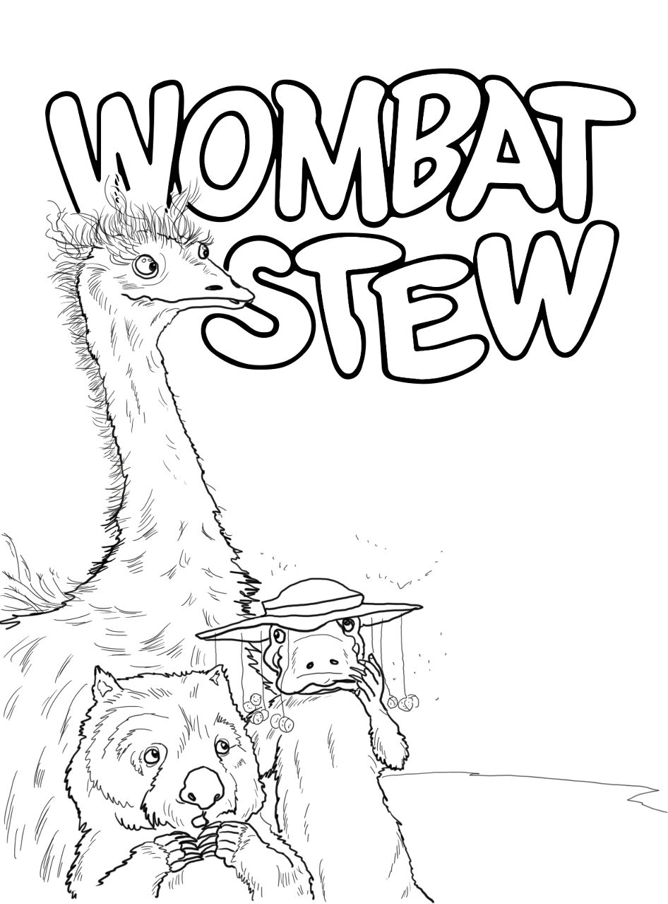 Desenho de Animais Australianos para colorir e imprimir: número 37