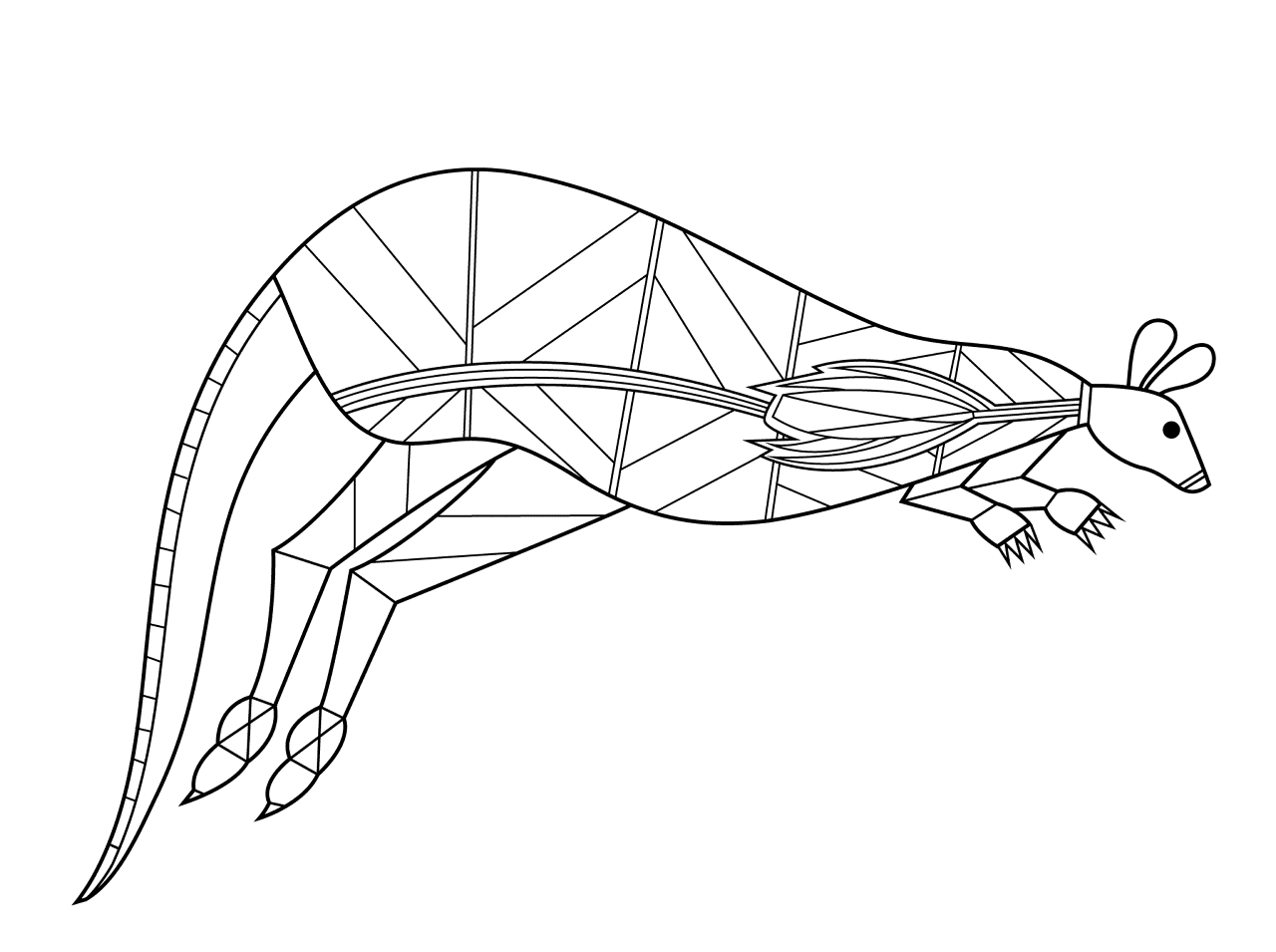 Desenho de Animais Australianos para colorir e imprimir: número 45