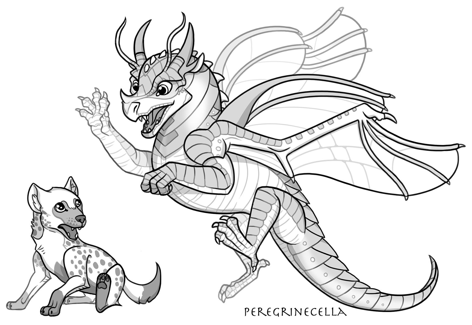 Desenho de Animais Bebês para colorir e imprimir: número 8