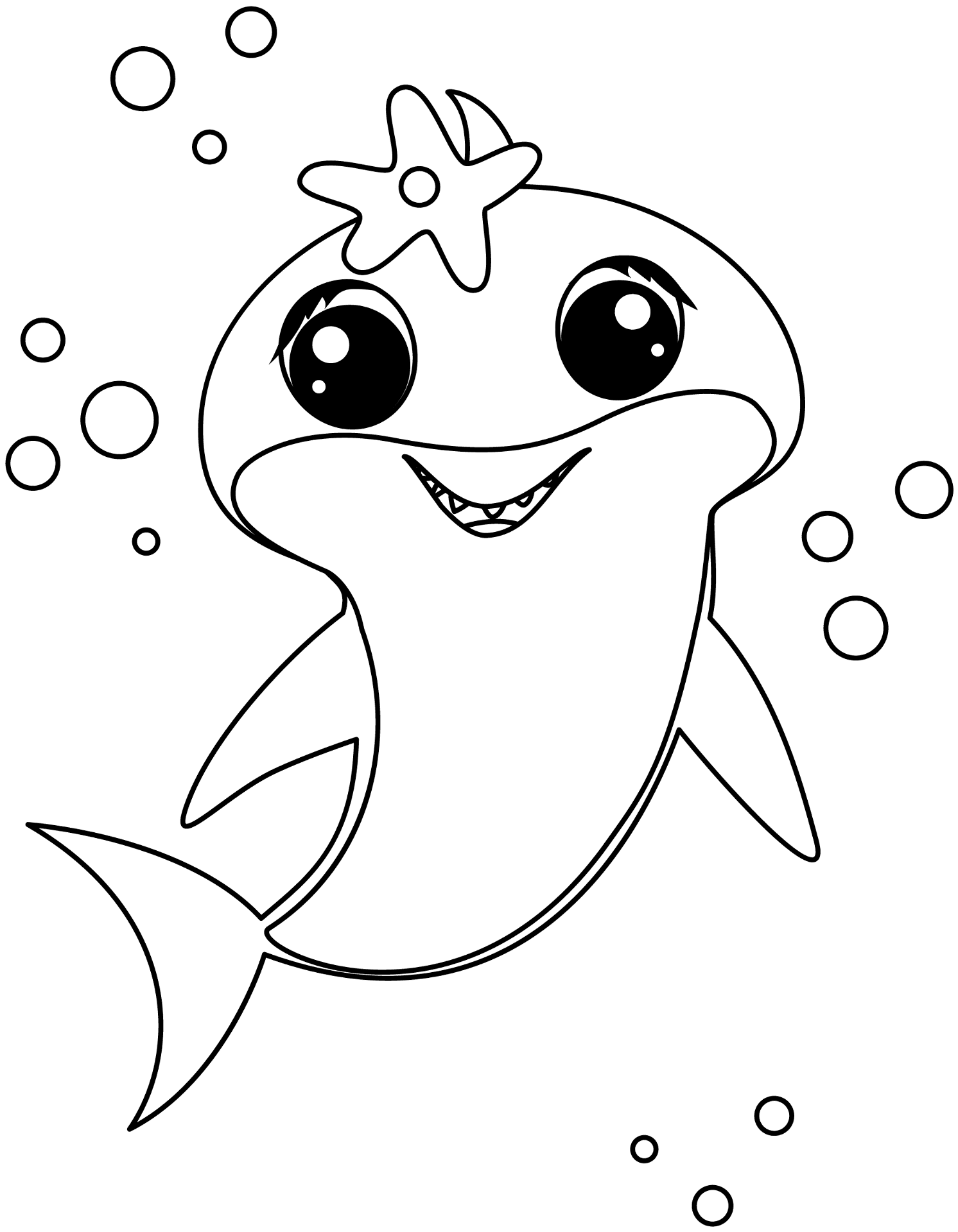 Desenho de Animais Bebês para colorir e imprimir: número 18