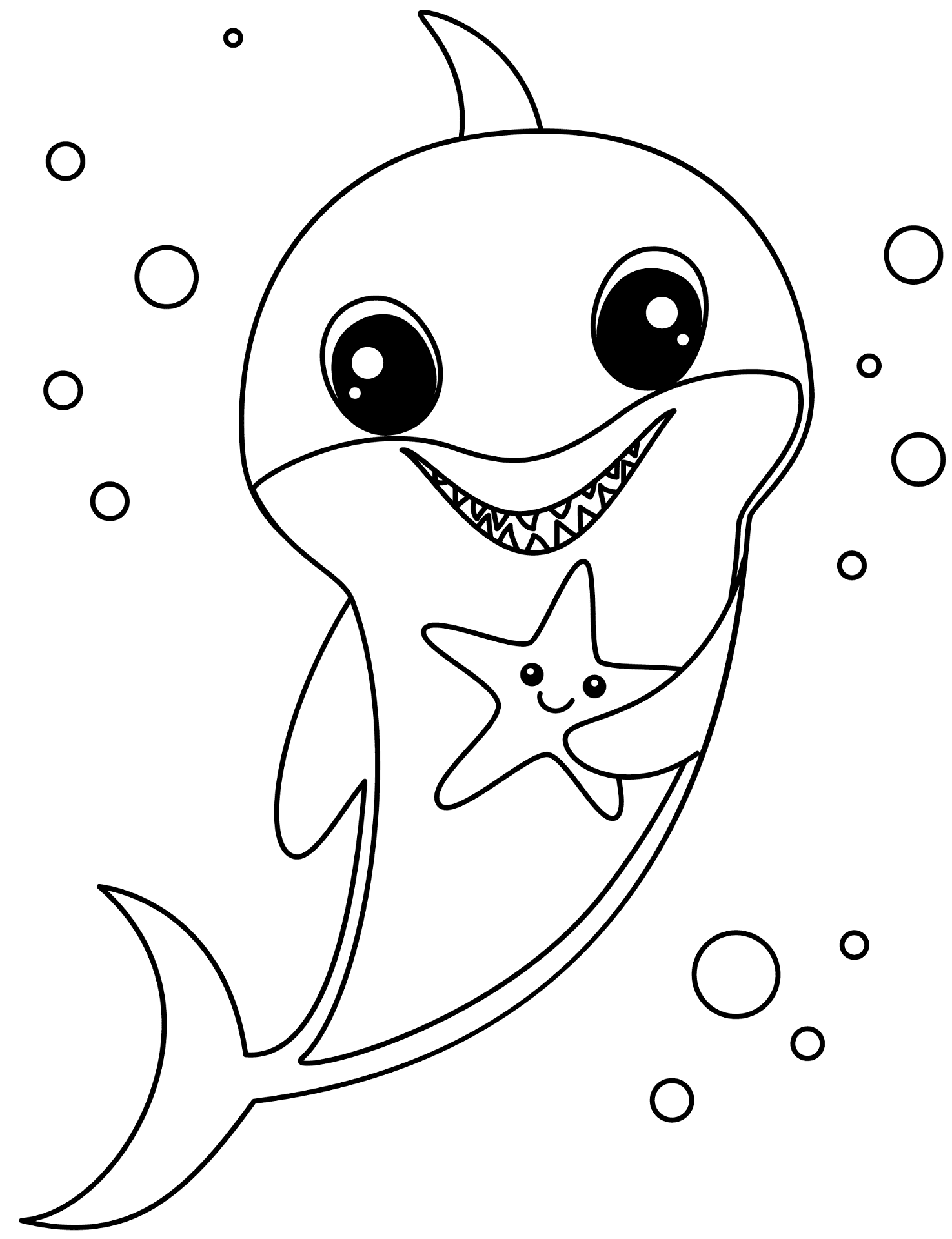 Desenho de Animais Bebês para colorir e imprimir: número 20