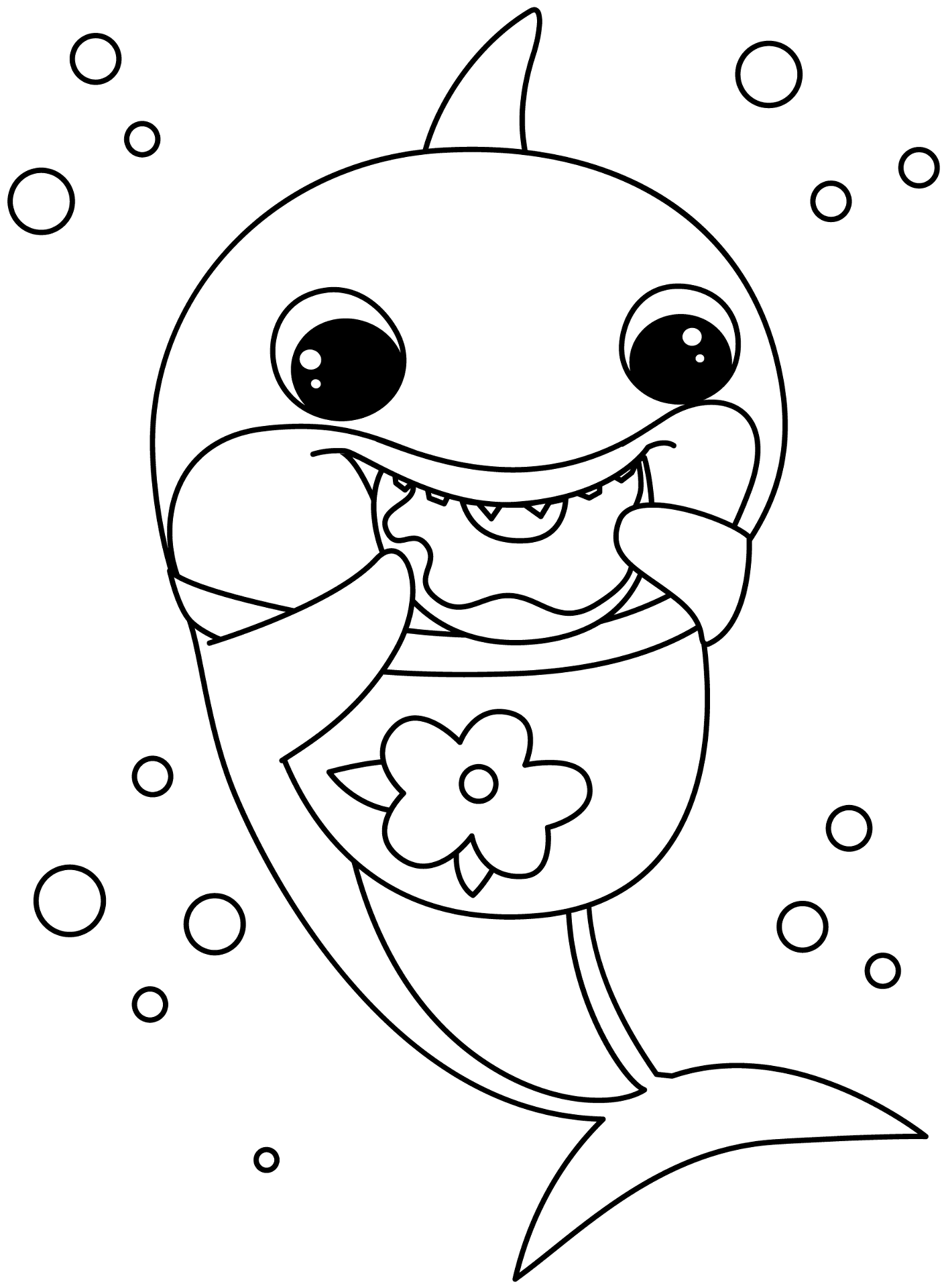 Desenho de Animais Bebês para colorir e imprimir: número 22
