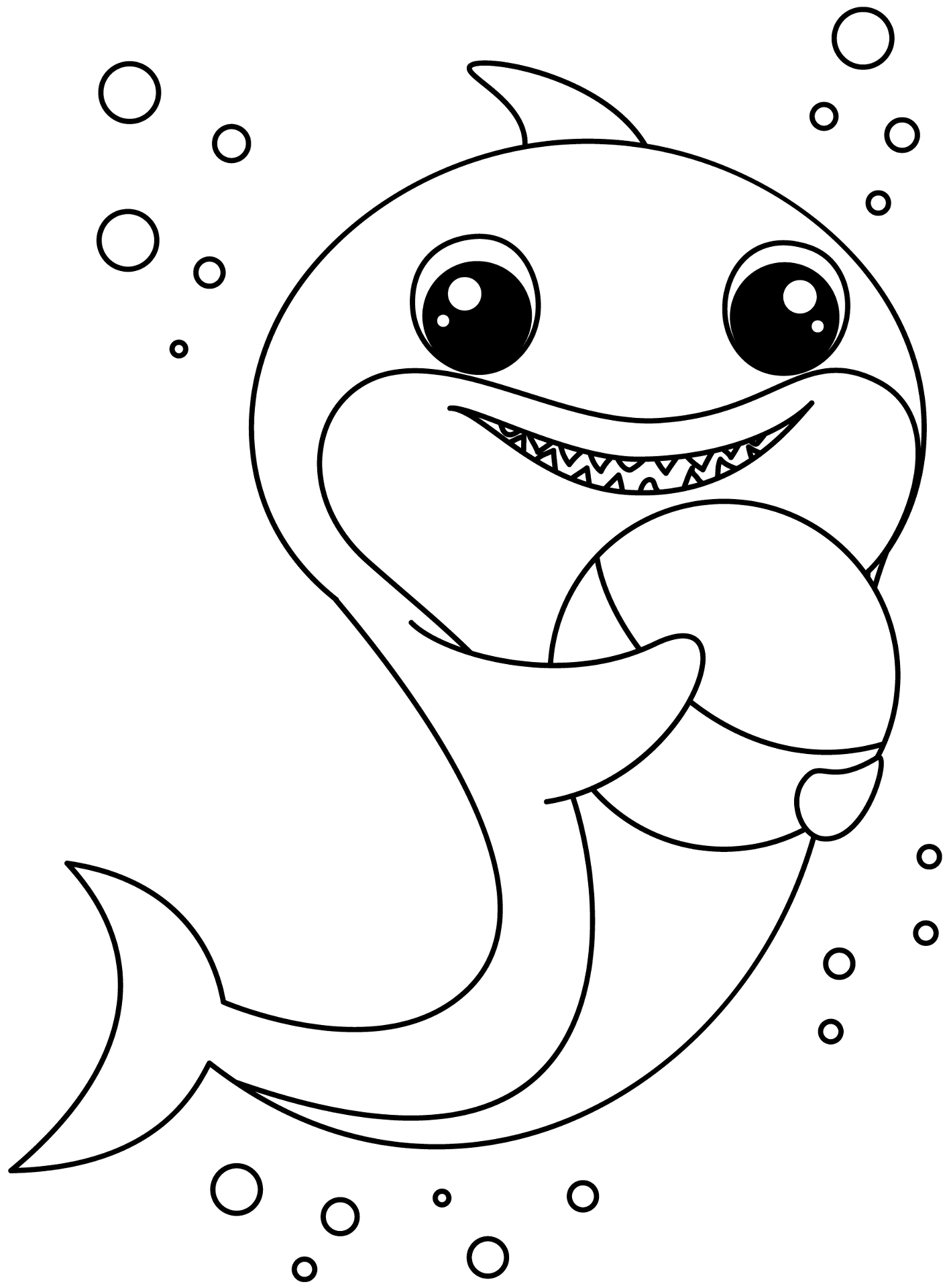 Desenho de Animais Bebês para colorir e imprimir: número 23