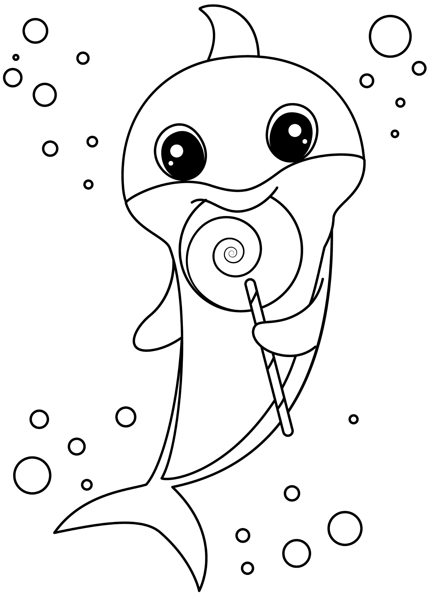 Desenho de Animais Bebês para colorir e imprimir: número 24