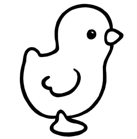 Desenho de Animais Bebês para colorir e imprimir: número 32
