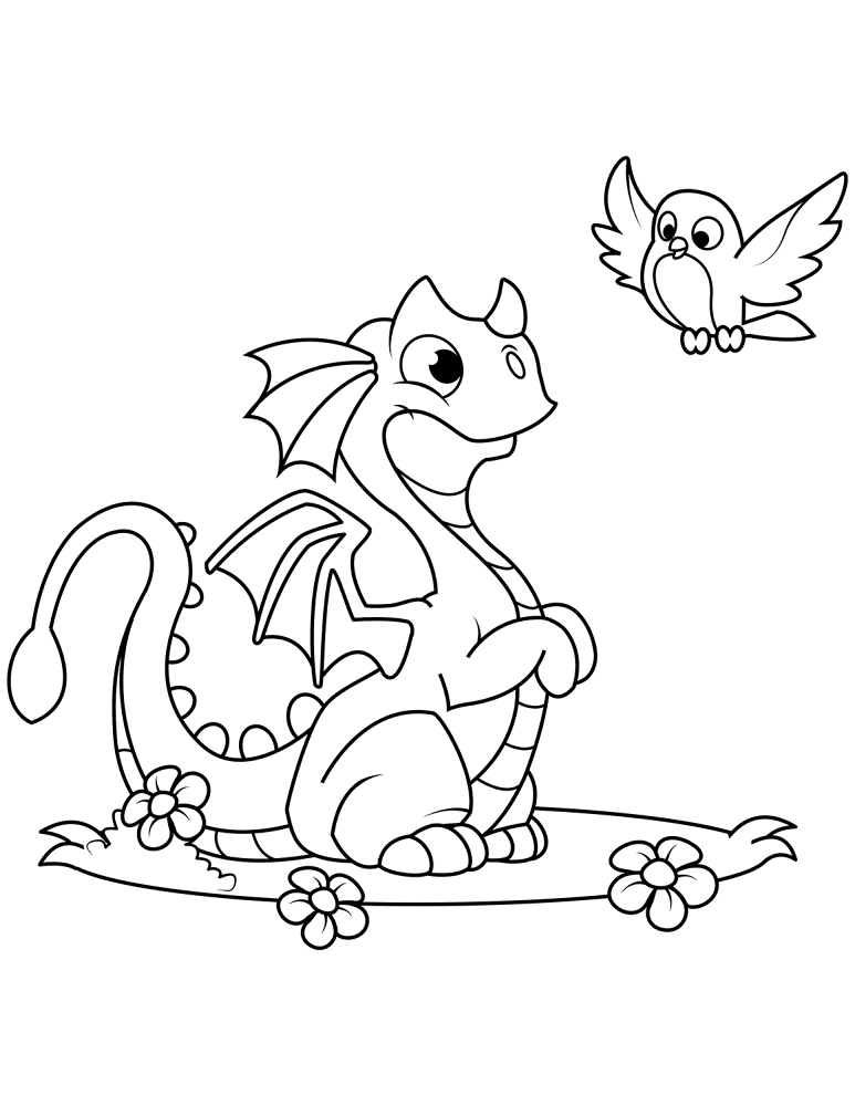 Desenho de Animais Bebês para colorir e imprimir: número 41