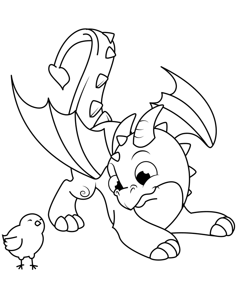 Desenho de Animais Bebês para colorir e imprimir: número 42