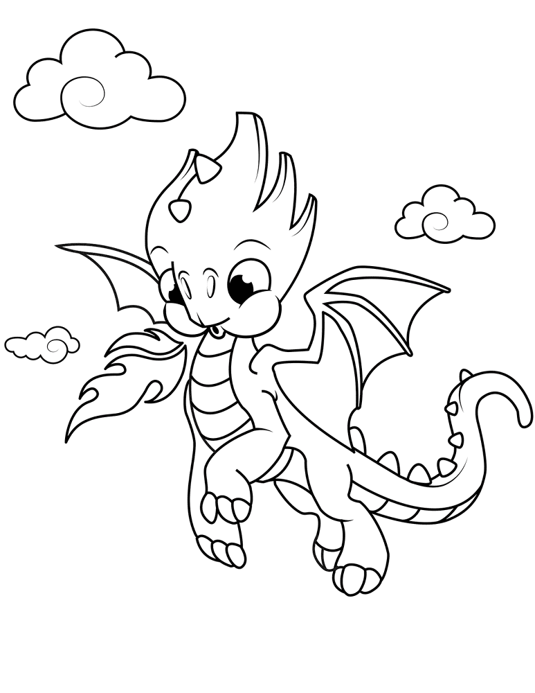 Desenho de Animais Bebês para colorir e imprimir: número 45